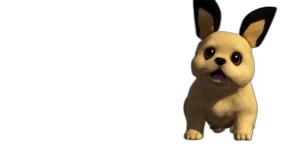 animal, staff, creature, 3d render transparent PNG cut-out