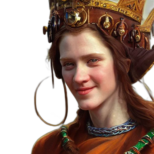 crown, face, staff, jewelry transparent PNG cut-out