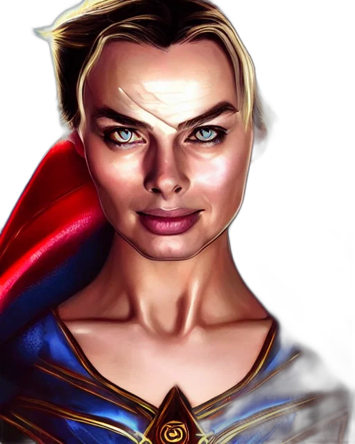 face, fantasy art, comic book art, concept art transparent PNG cut-out