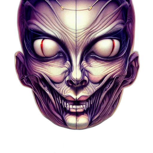 mask, face, creature, robot transparent PNG cut-out