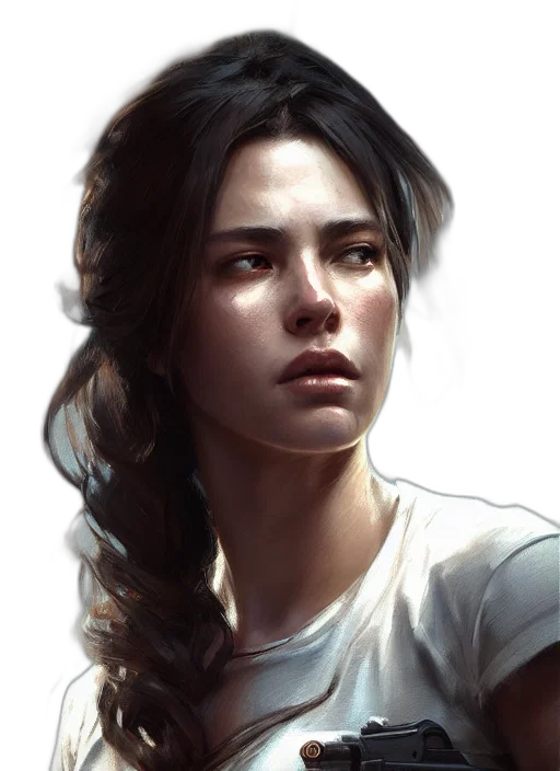 face, crown, photorealistic, oil painting transparent PNG cut-out