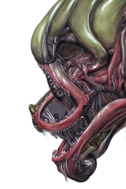 creature, face, mask, concept art transparent PNG cut-out