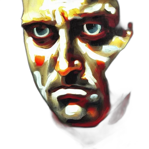 mask, face, robot, creature transparent PNG cut-out