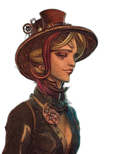 hat, staff, crown, face transparent PNG cut-out