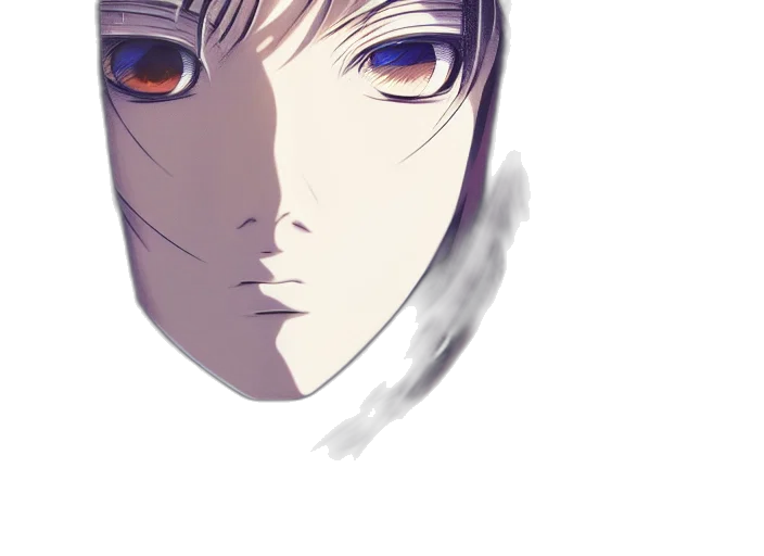face, mask, robot, creature transparent PNG cut-out