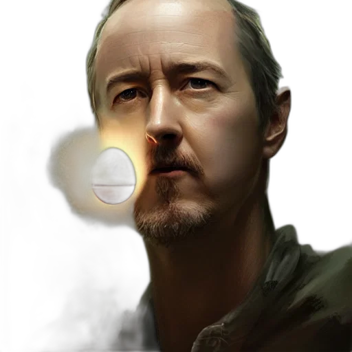 face, photorealistic, concept art, comic book art transparent PNG cut-out