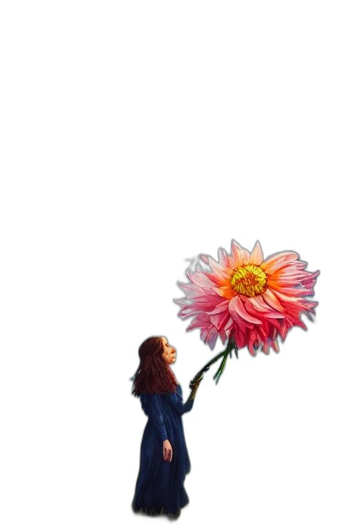 flower, staff, jacket, weapon transparent PNG cut-out