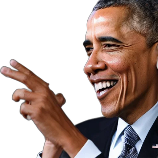 face, president, barack, obama transparent PNG cut-out