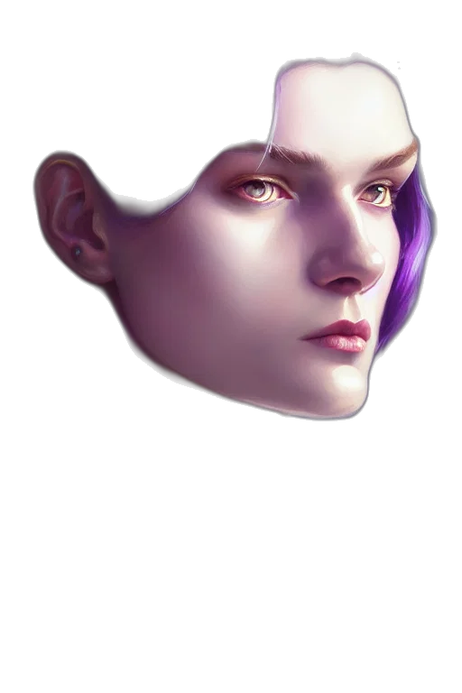 face, mask, crown, robot transparent PNG cut-out