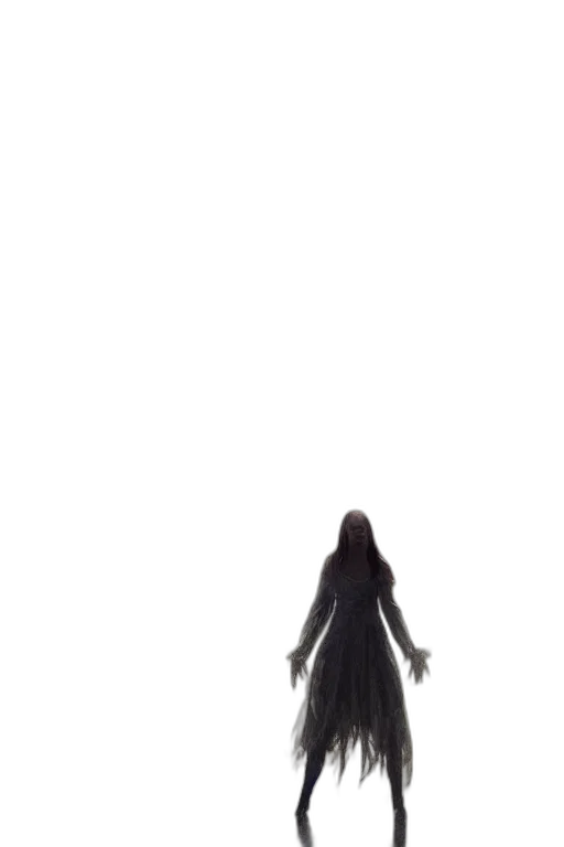 dress, creature, hair, sword transparent PNG cut-out