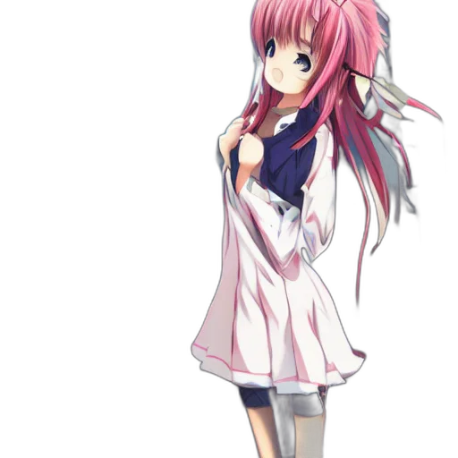 dress, staff, anime, concept art transparent PNG cut-out