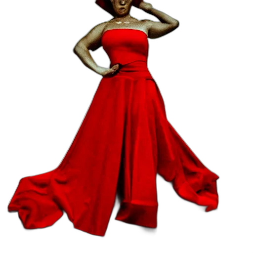 dress, red, photo, woman transparent PNG cut-out