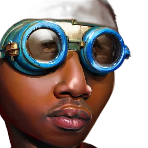 face, mask, staff, robot transparent PNG cut-out