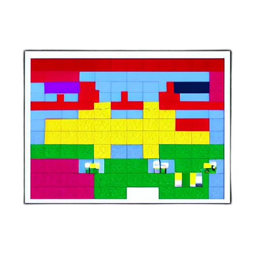 pixel art, 3d render, concept art, colorful transparent PNG cut-out