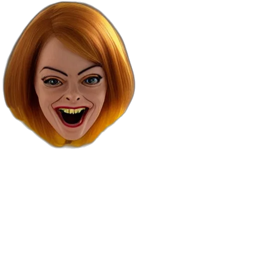 face, mask, hair, creature transparent PNG cut-out