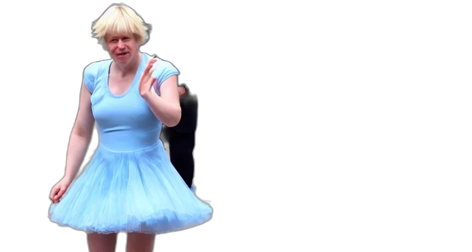 dress, boris, johnson, wearing transparent PNG cut-out