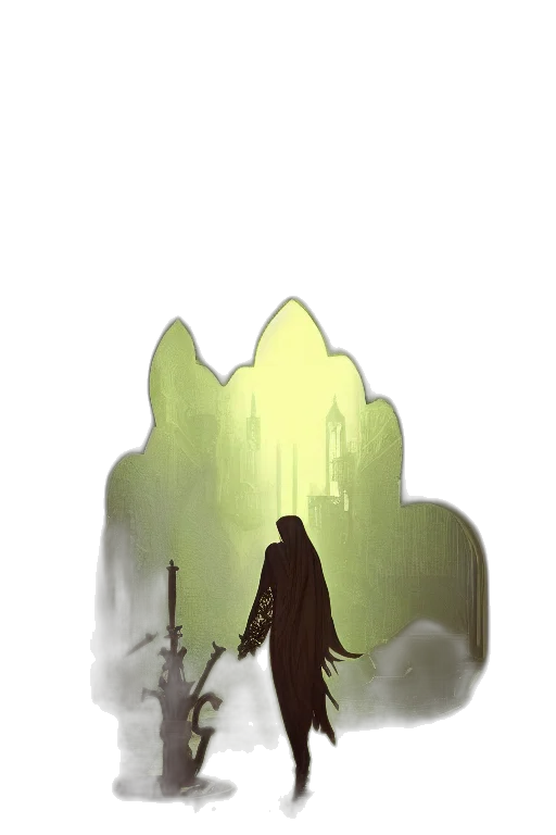 sword, creature, staff, weapon transparent PNG cut-out