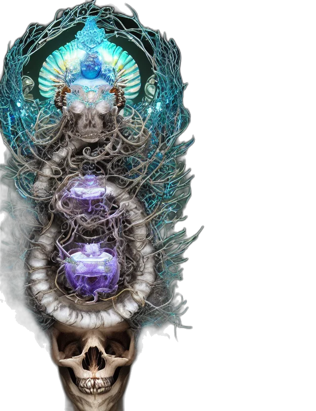 jewelry, crown, mask, staff transparent PNG cut-out