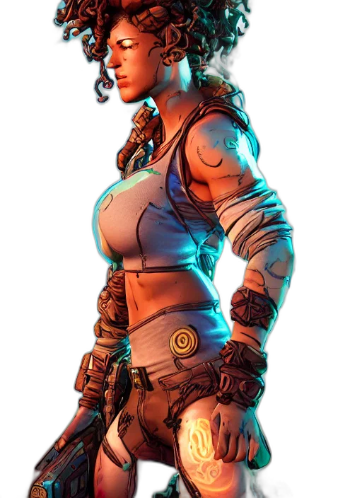 weapon, staff, jacket, face transparent PNG cut-out