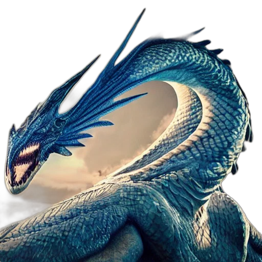 dragon, animal, creature, sword transparent PNG cut-out
