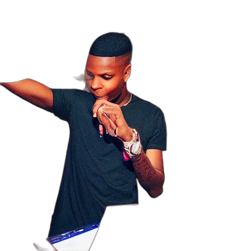wizkid, studio transparent PNG cut-out