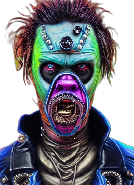 mask, face, creature, concept art transparent PNG cut-out