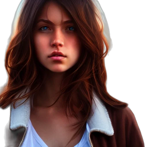 jacket, face, photorealistic, concept art transparent PNG cut-out