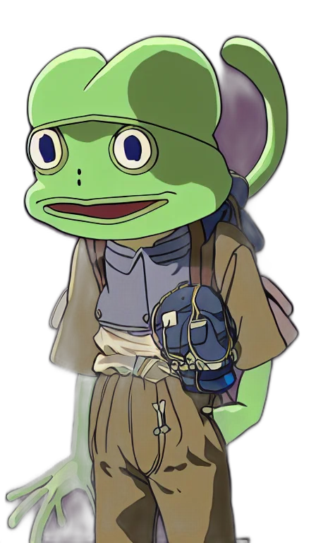 staff, jacket, creature, mask transparent PNG cut-out