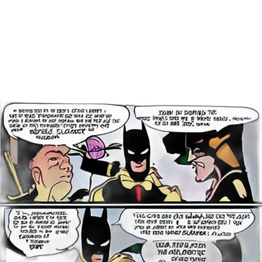 comic book art, riddle, batman transparent PNG cut-out