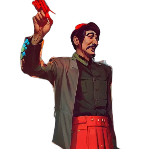 staff, jacket, umbrella, weapon transparent PNG cut-out