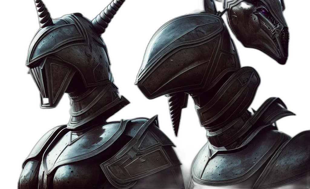 sword, mask, concept art, fantasy art transparent PNG cut-out