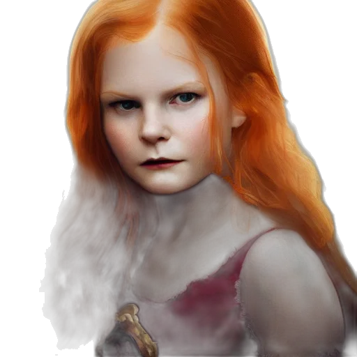 face, fantasy art, concept art, photorealistic transparent PNG cut-out