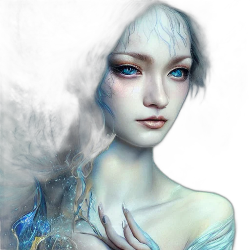 face, fantasy art, photorealistic, concept art transparent PNG cut-out
