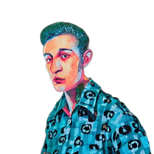 jacket, face, staff, umbrella transparent PNG cut-out