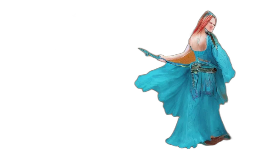 dress, fantasy art, 3d render, concept art transparent PNG cut-out