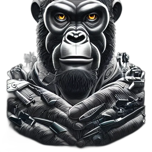 animal, concept art, comic book art, photorealistic transparent PNG cut-out