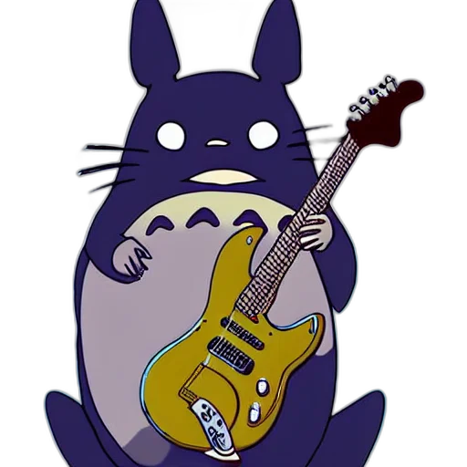 cartoon, totoro, playing, electric transparent PNG cut-out