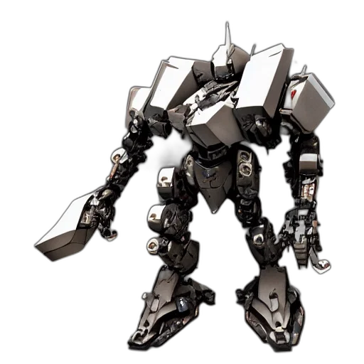 robot, weapon, concept art, 3d render transparent PNG cut-out