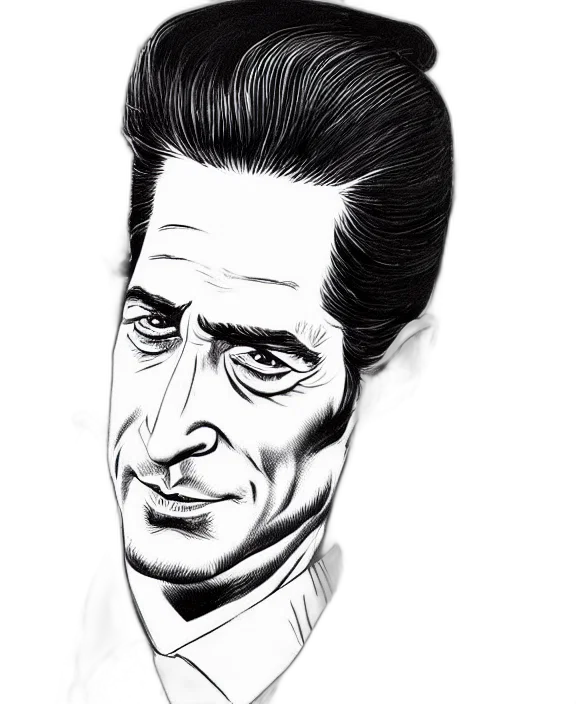 face, cartoon, comic book art, photorealistic transparent PNG cut-out