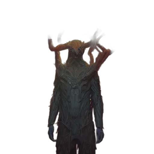 creature, mask, staff, animal transparent PNG cut-out