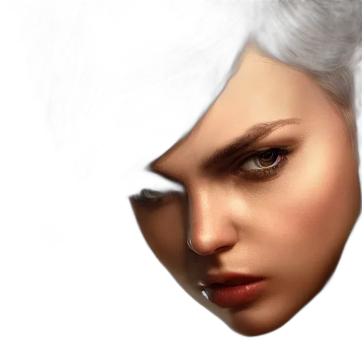 face, hair, mask, crown transparent PNG cut-out