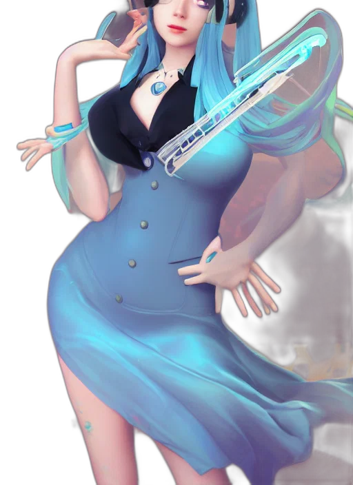 dress, staff, concept art, fantasy art transparent PNG cut-out