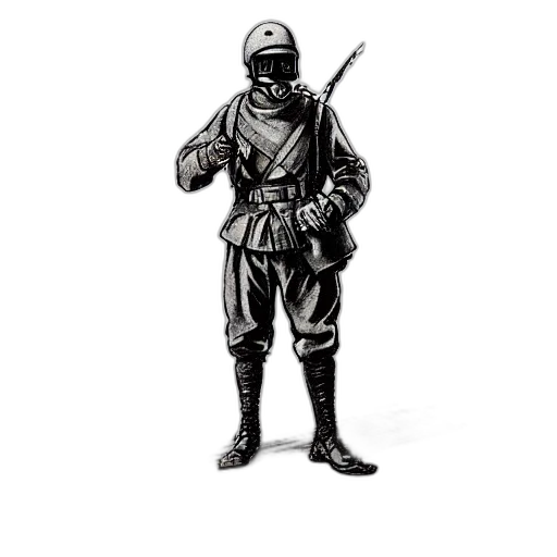 jacket, staff, weapon, sword transparent PNG cut-out