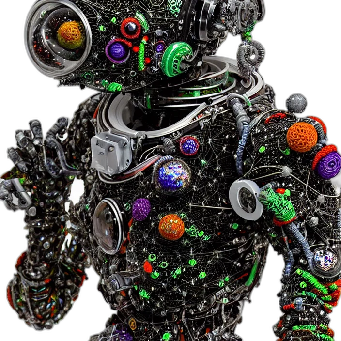 robot, jewelry, staff, creature transparent PNG cut-out