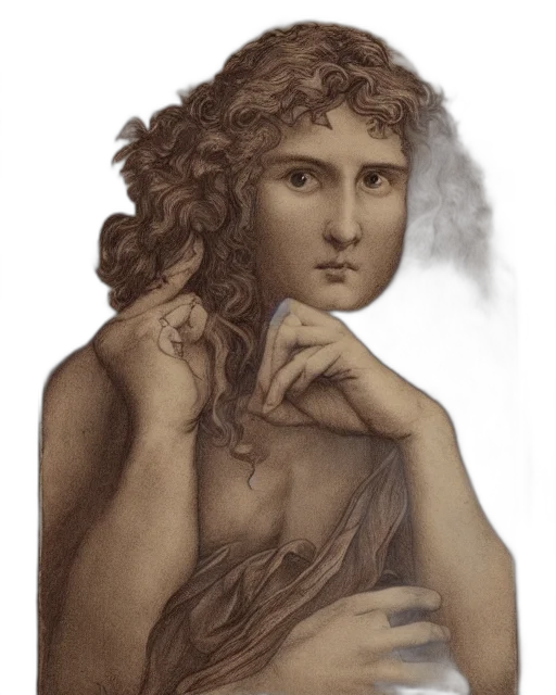 face, dress, jewelry, hair transparent PNG cut-out
