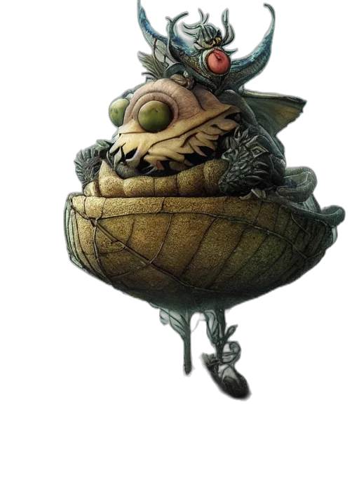 creature, hat, mask, dragon transparent PNG cut-out