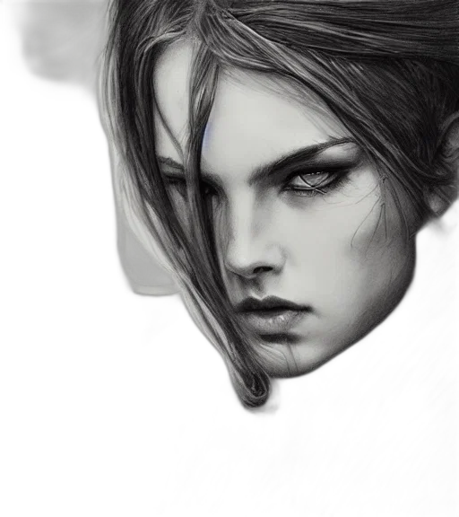 face, mask, hair, creature transparent PNG cut-out