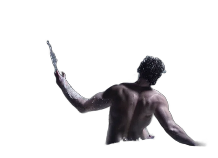 sword, hair, creature, weapon transparent PNG cut-out