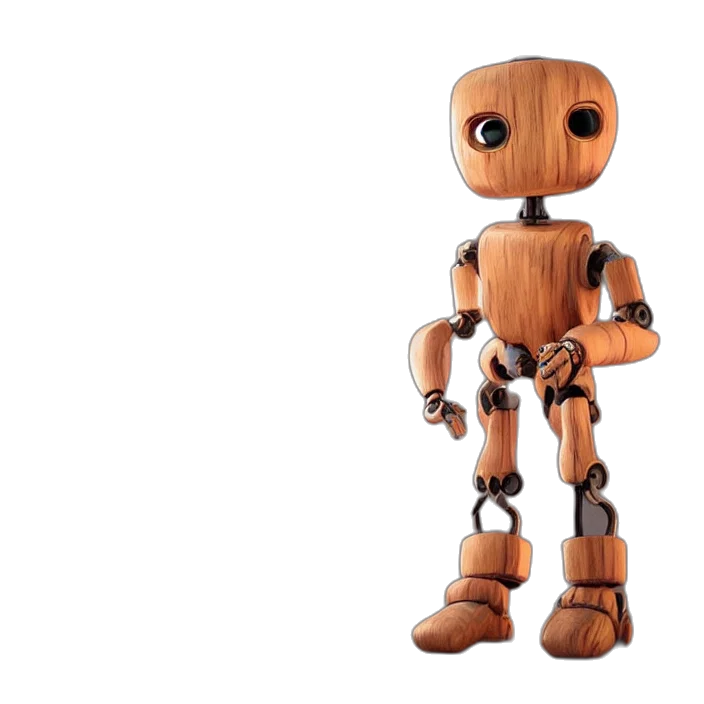 robot, 3d render, concept art, octane transparent PNG cut-out