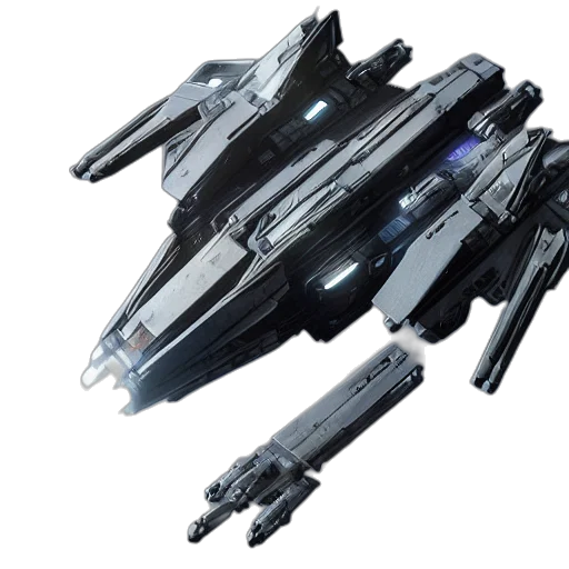 weapon, concept art, 3d render, outer space transparent PNG cut-out